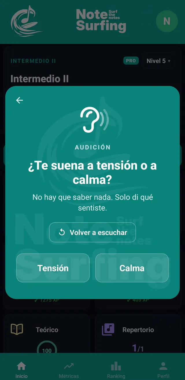 Pregunta de audición